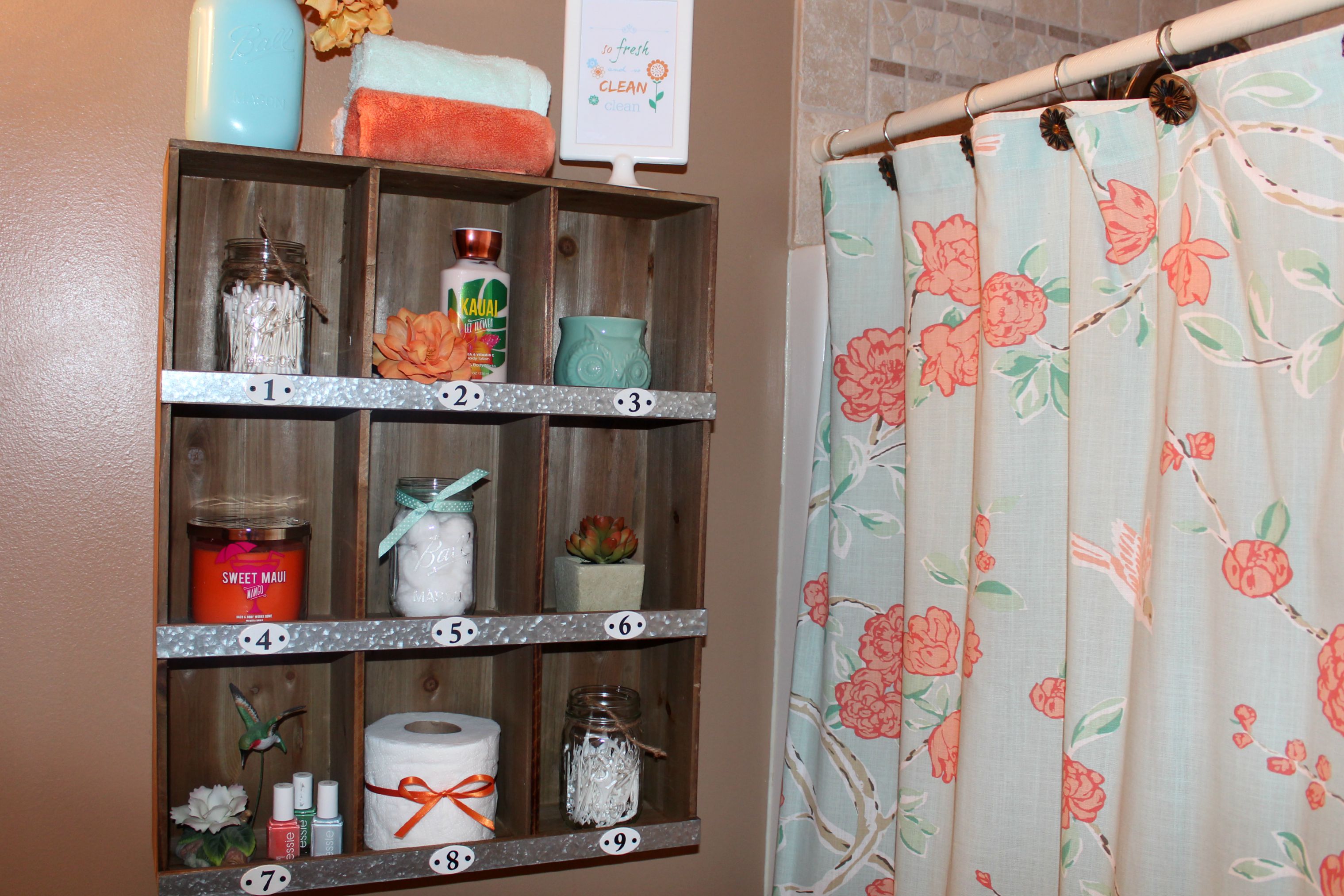 Bathroom Makeover Target Shelf