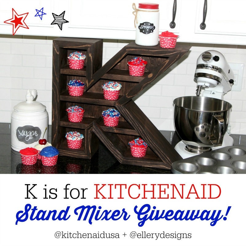 K is for KitchenAid Stand Mixer Giveaway - www.ellerydesigns.com