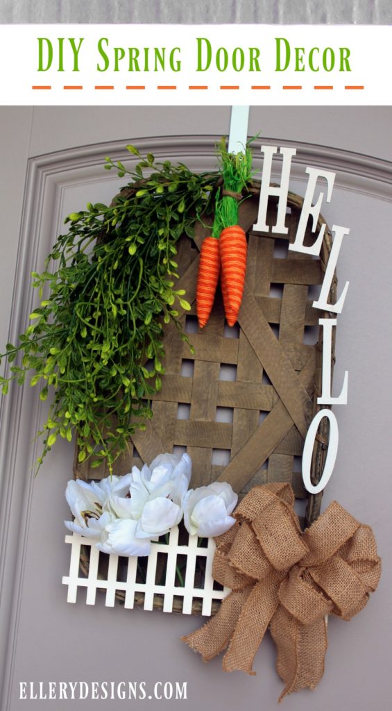 DIY Front Door Decoration for Spring!