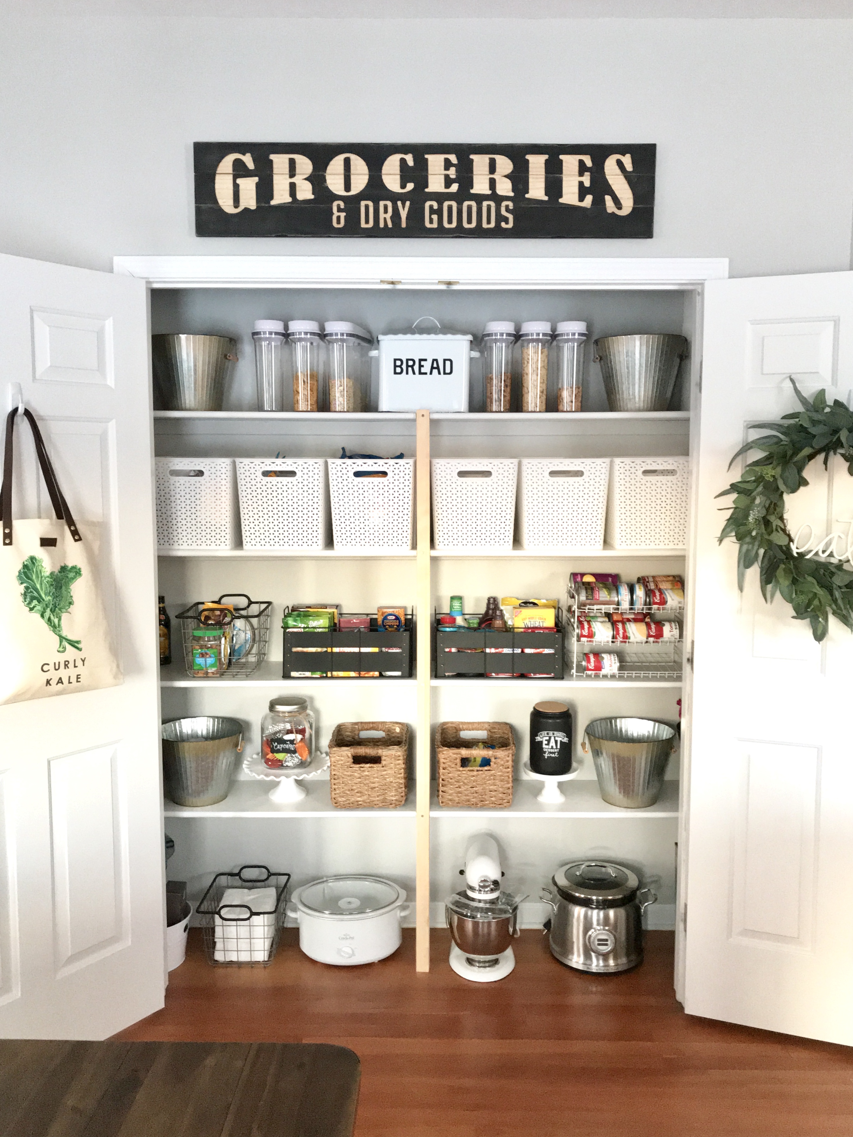 Farmhouse Pantry Makeover Before and After