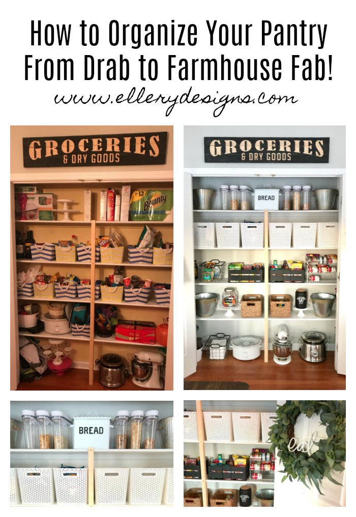 Farmhouse Pantry Makeover Before and After