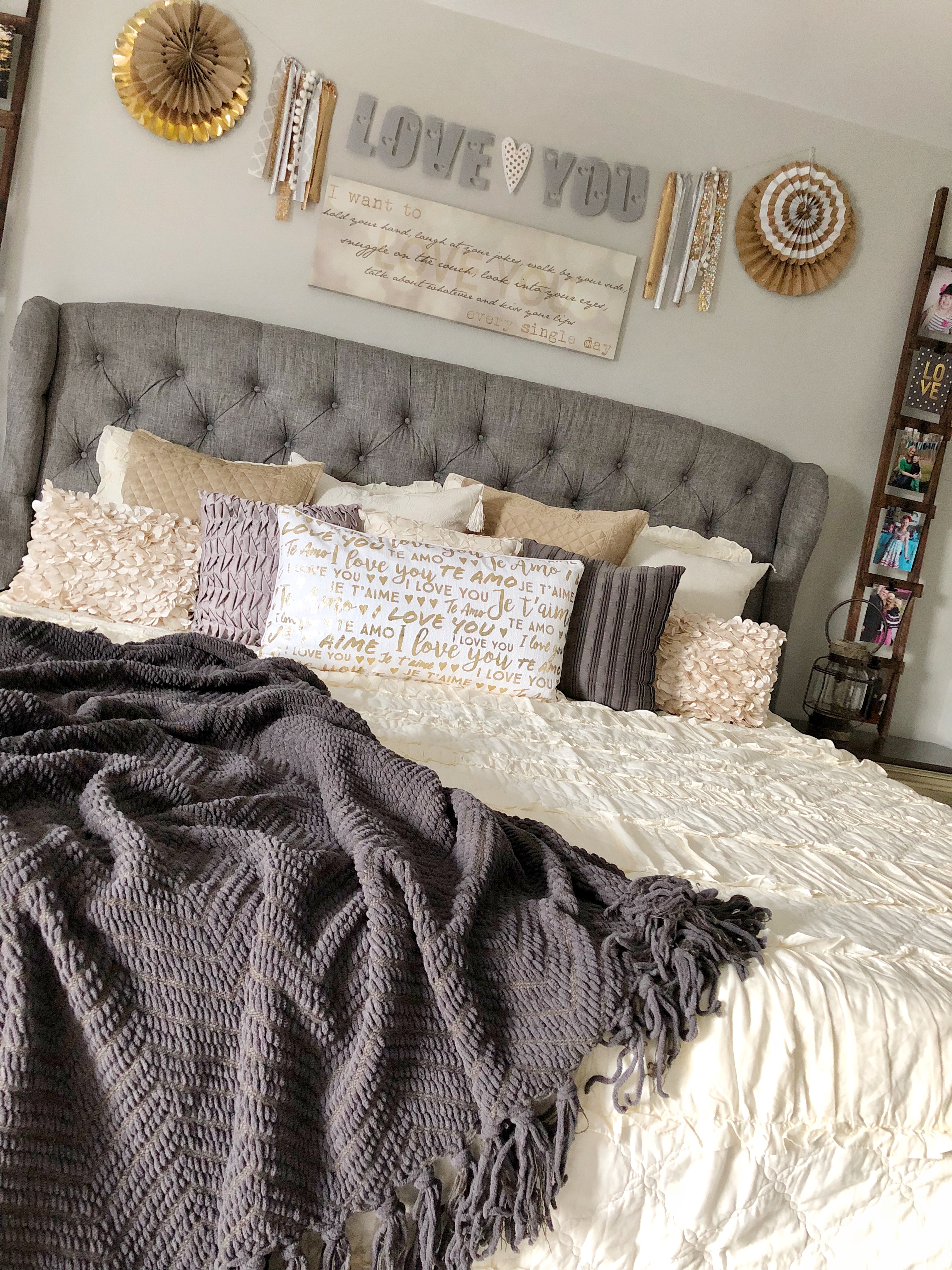 Cozy Glam Bedroom Refresh by Ellery Designs 